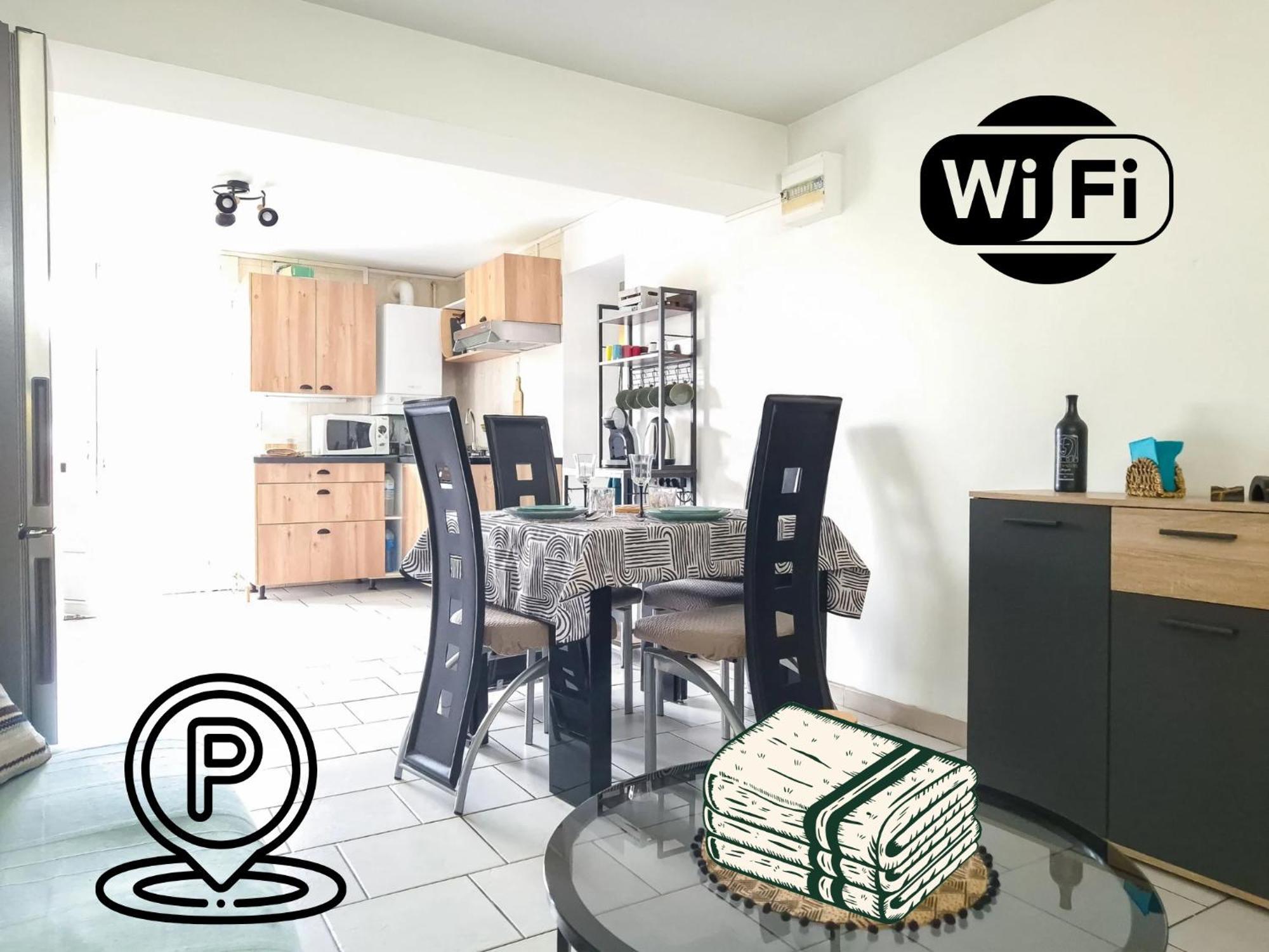 Le Jardin Des Mazades - Cosy T2 - Parking - Wifi Fibre Gratuit Champcevinel